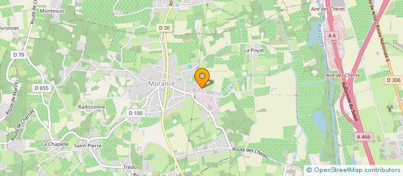 localisation de l'entreprise LES TROIS PEUPLIERS  MORANCE