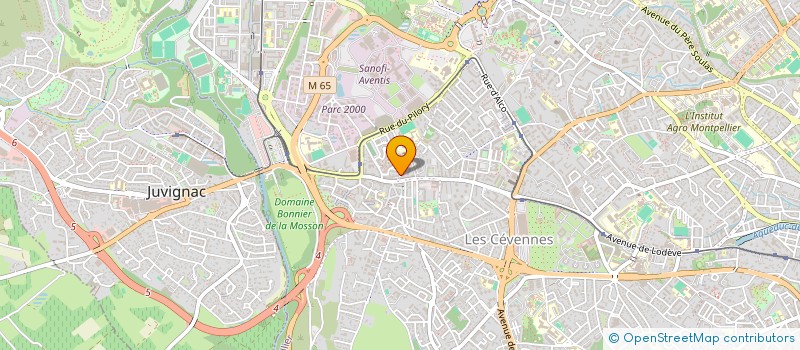 localisation de l'entreprise LES TROIS PIERRES à MONTPELLIER