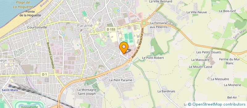 localisation de l'entreprise LES TROIS PIERRES  SAINT-MALO