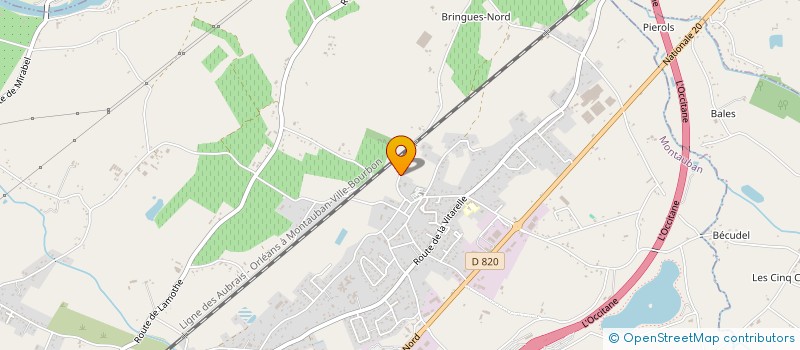 localisation de l'entreprise LES TROIS PIGEONS  MONTAUBAN