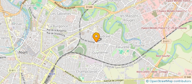 localisation de l'entreprise LES TROIS PILIERS  NIORT