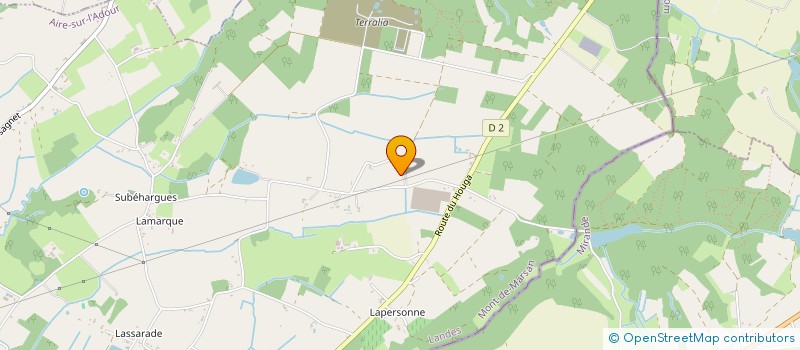 localisation de l'entreprise LES TROIS PINS  AIRE-SUR-L'ADOUR