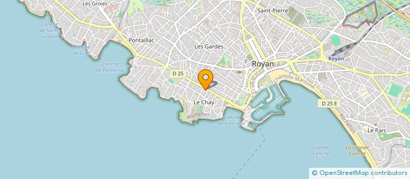 localisation de l'entreprise LES TROIS PLAGES à ROYAN