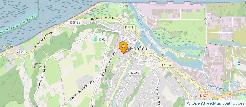 localisation de l'entreprise LES TROIS POMMES à HONFLEUR