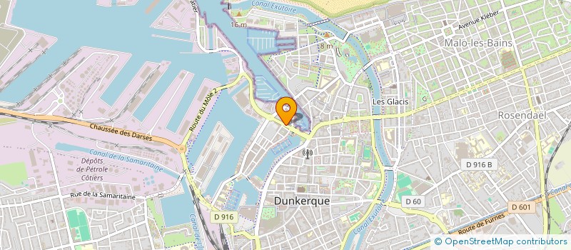 localisation de l'entreprise LES TROIS PONTS TRANCHE 1 à DUNKERQUE