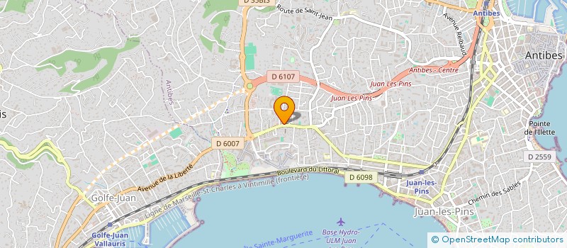 localisation de l'entreprise LES TROIS PREMIERS à ANTIBES
