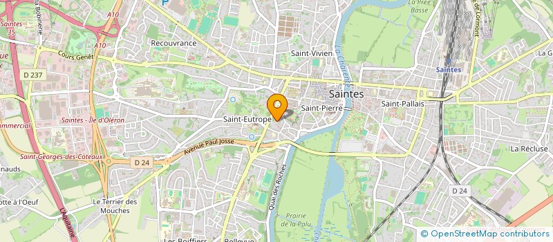 localisation de l'entreprise LES TROIS PRINCES  SAINTES