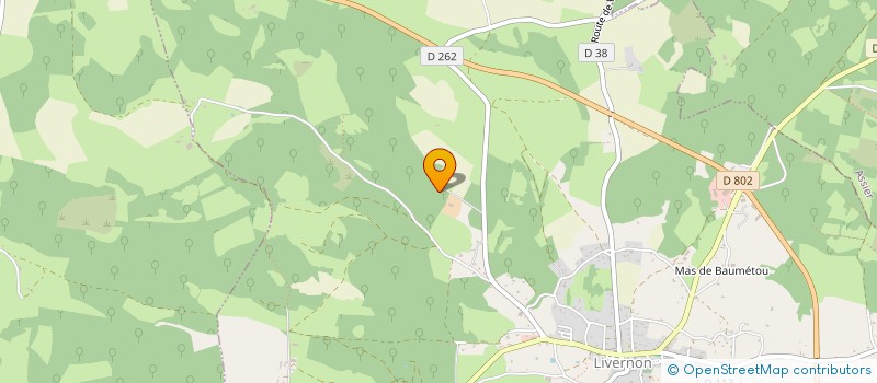 localisation de l'entreprise LES TROIS PRUNIERS  LIVERNON