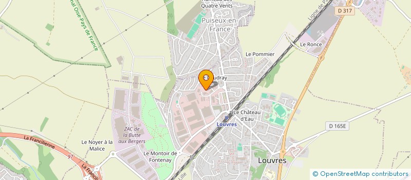 localisation de l'entreprise LES TROIS PYRAMIDES  LOUVRES