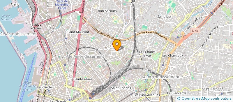 localisation de l'entreprise LES TROIS RAYMONDES à MARSEILLE
