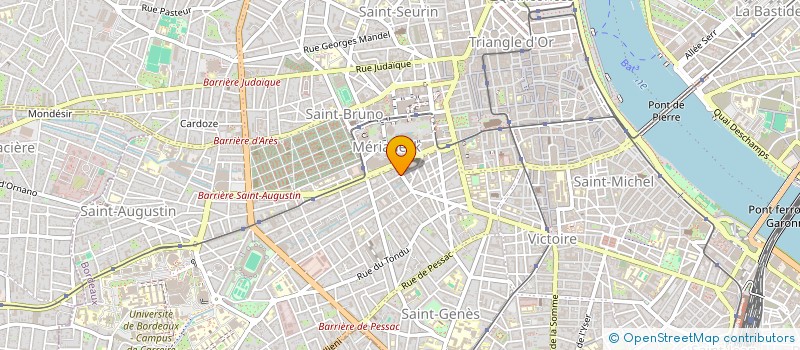 localisation de l'entreprise LES TROIS RIVES à BORDEAUX