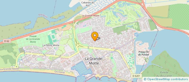 localisation de l'entreprise LES TROIS RIVIERES  LA GRANDE-MOTTE