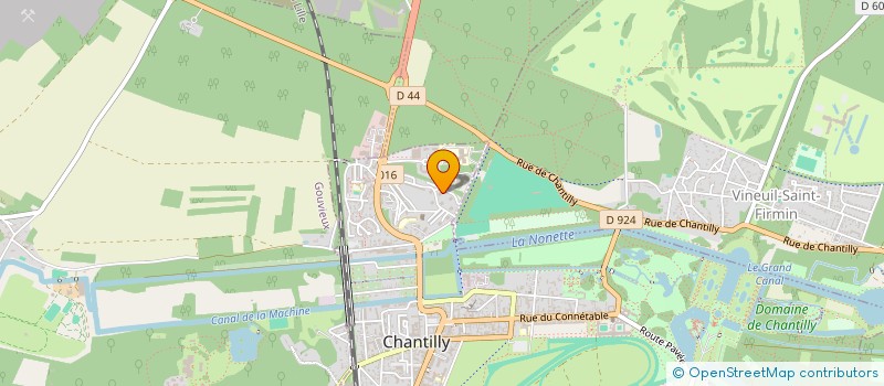 localisation de l'entreprise LES TROIS RIVIERES  CHANTILLY