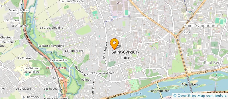 localisation de l'entreprise LES TROIS ROIS  SAINT-CYR-SUR-LOIRE