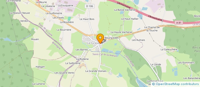 localisation de l'entreprise LES TROIS ROIS  LA GRAVELLE