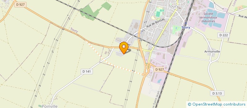 localisation de l'entreprise LES TROIS ROIS CERES à TOURY