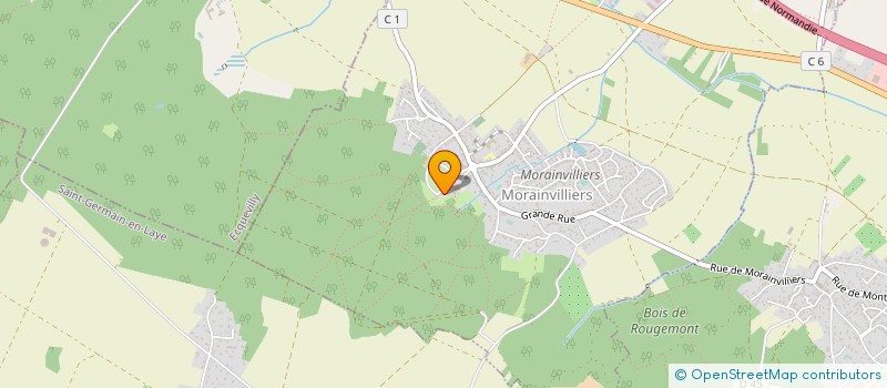 localisation de l'entreprise LES TROIS ROSERAIES  MORAINVILLIERS