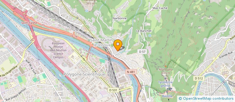 localisation de l'entreprise LES TROIS ROSES  SAINT-MARTIN-LE-VINOUX