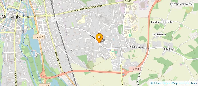 localisation de l'entreprise LES TROIS ROUTES à AMILLY