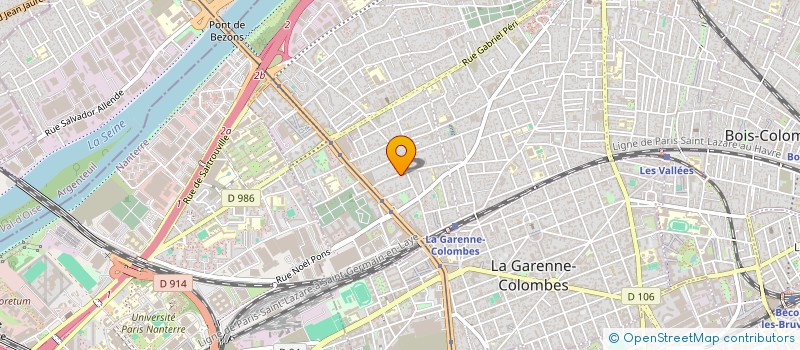 localisation de l'entreprise LES TROIS RUES à COLOMBES