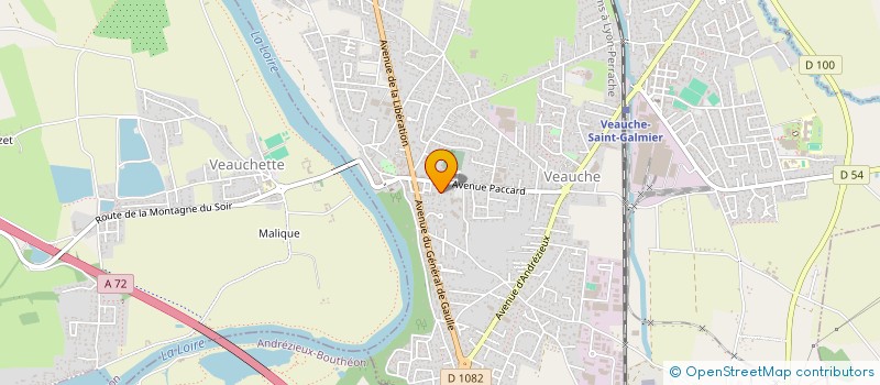 localisation de l'entreprise LES TROIS SAPINS 2020  CHAZELLES-SUR-LYON