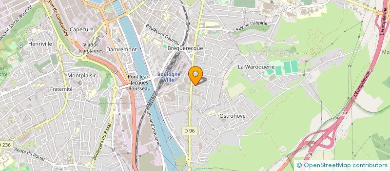 localisation de l'entreprise LES TROIS SAPINS à BOULOGNE-SUR-MER