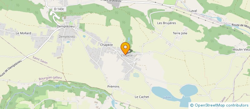 localisation de l'entreprise LES TROIS SAPINS  SAINT-SAVIN