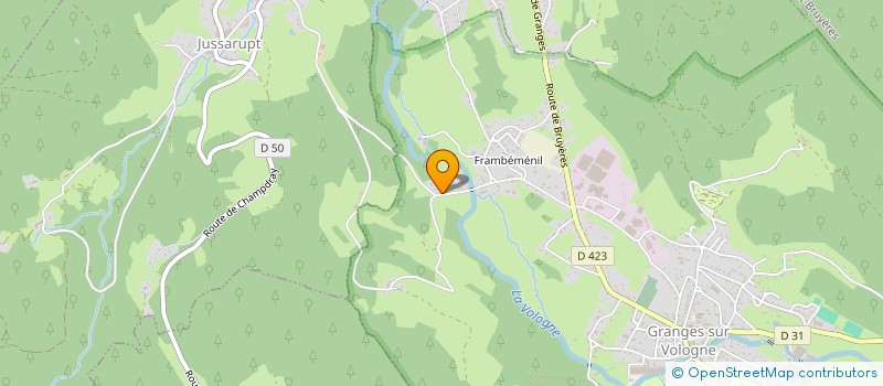 localisation de l'entreprise LES TROIS SAPINS VW  GRANGES-AUMONTZEY