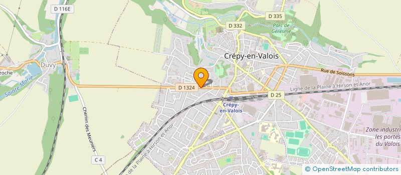 localisation de l'entreprise LES TROIS SAUMONS  CREPY-EN-VALOIS