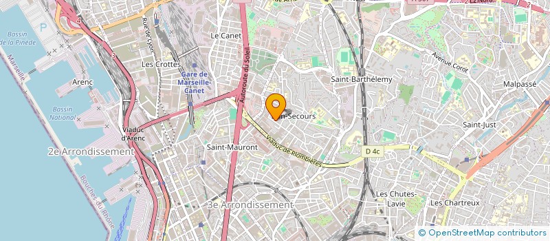 localisation de l'entreprise LES TROIS SEPT  MARSEILLE