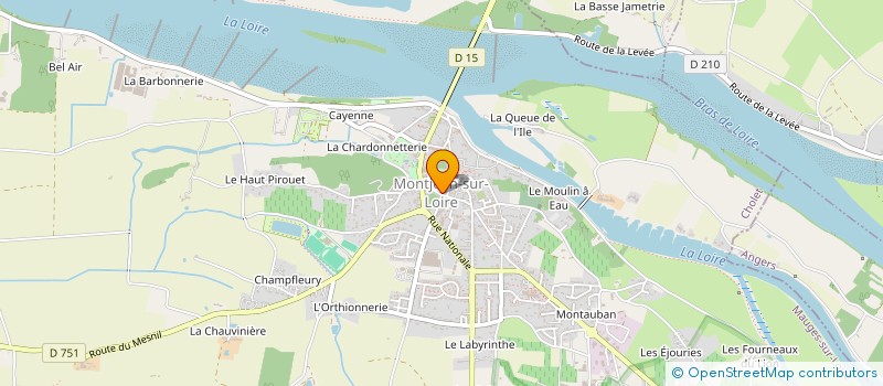 localisation de l'entreprise LES TROIS SIECLES DE L'AUTOMOBILE  MAUGES-SUR-LOIRE