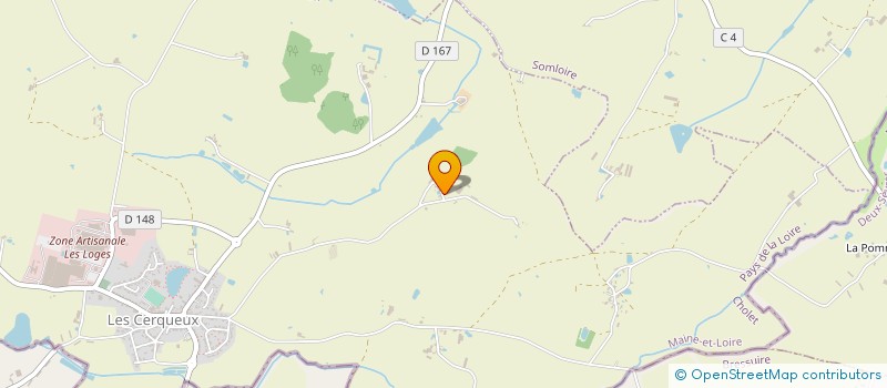 localisation de l'entreprise LES TROIS SITES  LES CERQUEUX