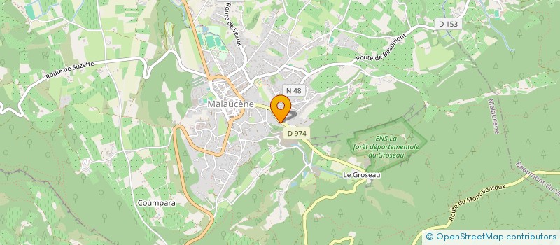 localisation de l'entreprise LES TROIS SOEURS  MALAUCENE