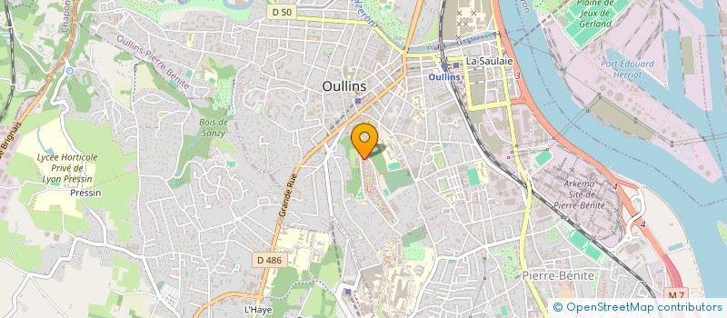 localisation de l'entreprise LES TROIS SOEURS  OULLINS-PIERRE-BENITE
