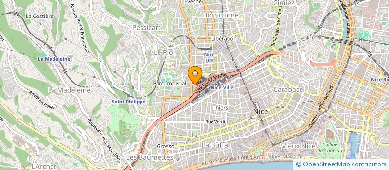 localisation de l'entreprise LES TROIS SOEURS à NICE