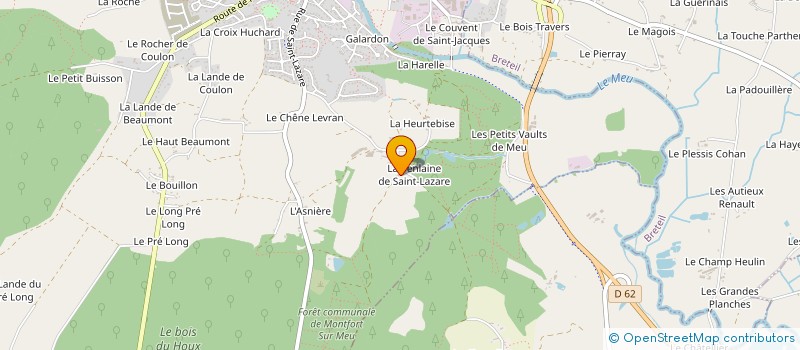 localisation de l'entreprise LES TROIS SOLEILS  MONTFORT-SUR-MEU