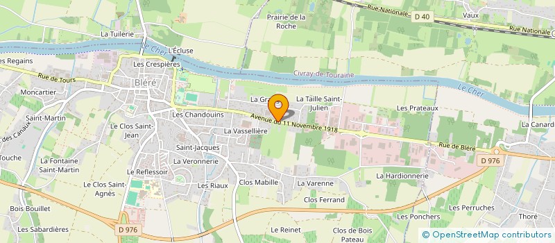 localisation de l'entreprise LES TROIS SOLEILS à BLERE