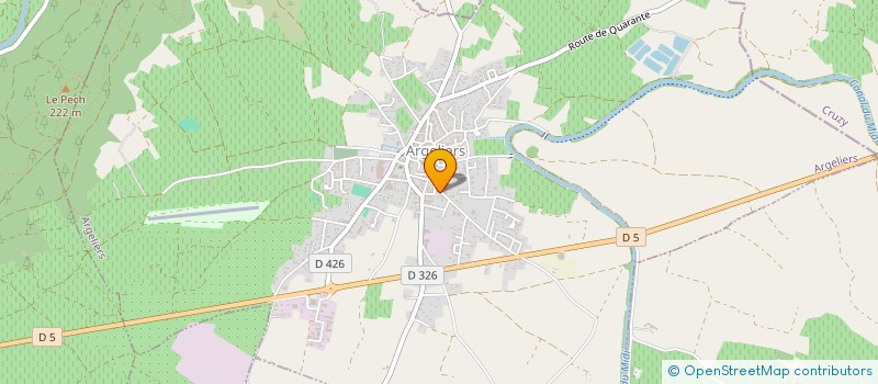 localisation de l'entreprise LES TROIS SOURCES  ARGELIERS