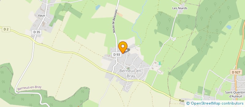 localisation de l'entreprise LES TROIS SOURCES  BERNEUIL EN BRAY