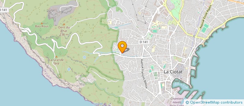 localisation de l'entreprise LES TROIS SURS  LA CIOTAT