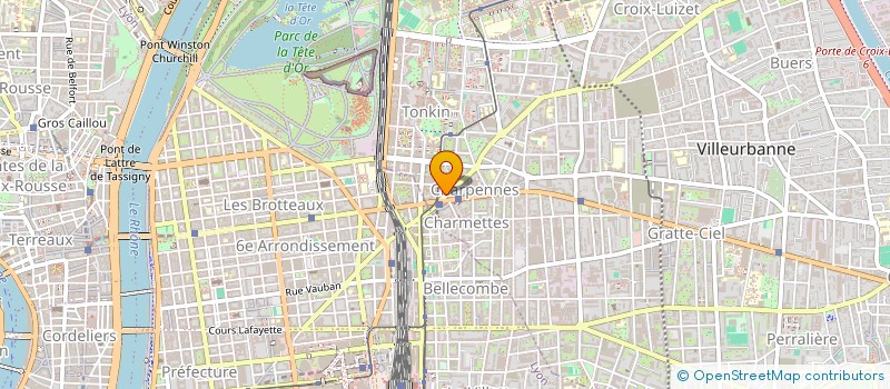 localisation de l'entreprise LES TROIS T  VILLEURBANNE