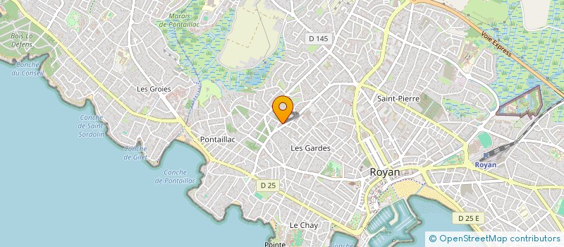 localisation de l'entreprise LES TROIS T.  SAINTES