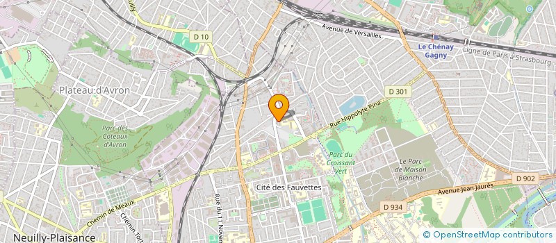 localisation de l'entreprise LES TROIS TEMPS à NEUILLY-SUR-MARNE