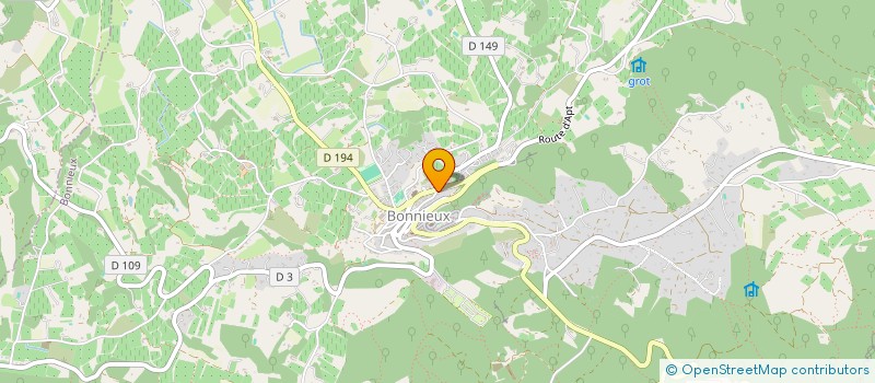 localisation de l'entreprise LES TROIS TILLEULS  BONNIEUX