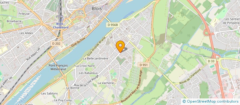 localisation de l'entreprise LES TROIS TOITS  BLOIS