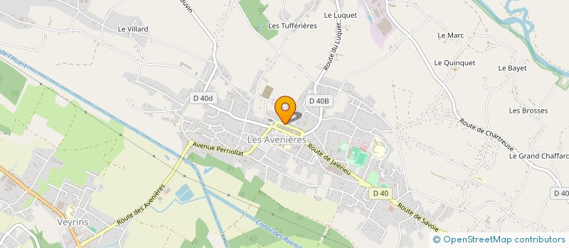 localisation de l'entreprise LES TROIS TOURS  LES AVENIERES VEYRINS-THUELLIN