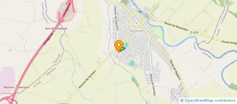 localisation de l'entreprise LES TROIS TOURS à MAZERES