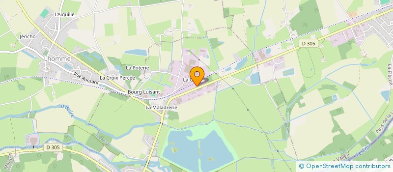 localisation de l'entreprise LES TROIS TRESORS  LA CHARTRE-SUR-LE-LOIR