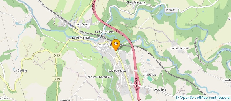 localisation de l'entreprise LES TROIS VALLEES à PIERRE-BUFFIERE