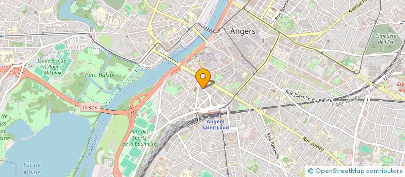 localisation de l'entreprise LES TROIS VALLEES à ANGERS